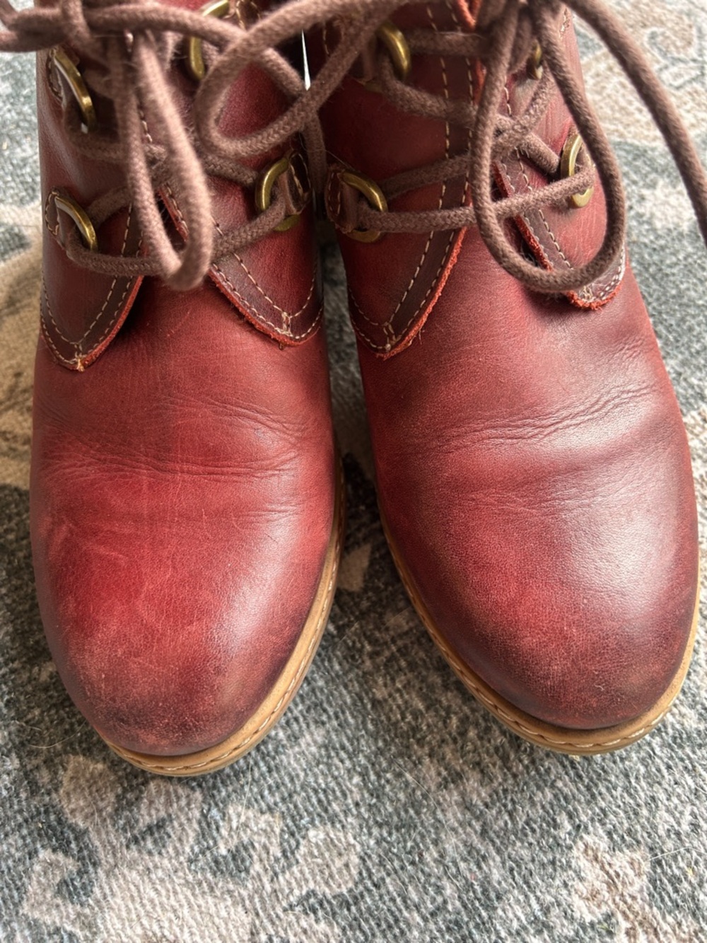Pikolinos Zaragoza women's ankle boots red mahogany Size 38 - Picture 10 of 16